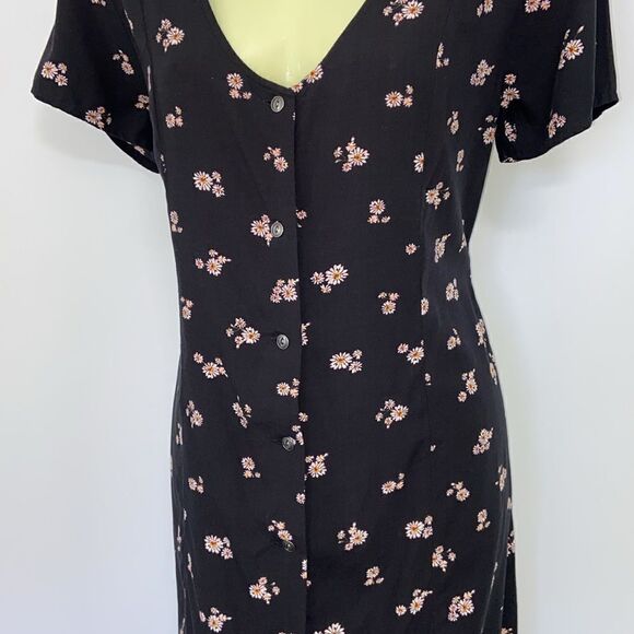 Vans Dress Floral Button Down Mini Excellent Sz Medium - Picture 3 of 7